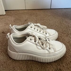 Dream Pair Platform White Sneakers